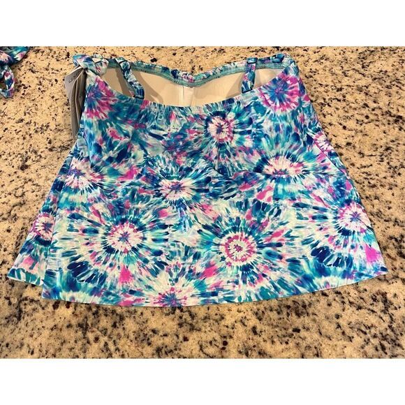 Coco Contours Clarity Bandeau Bra Sized Tankini Top - Picture 3 of 6